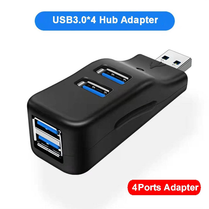 USB 3.0 HUB Adapter Extender Mini Splitter Box 3/4 Ports for PC Laptop Macbook Mobile Phone High Speed U Disk Reader for Xiaomi