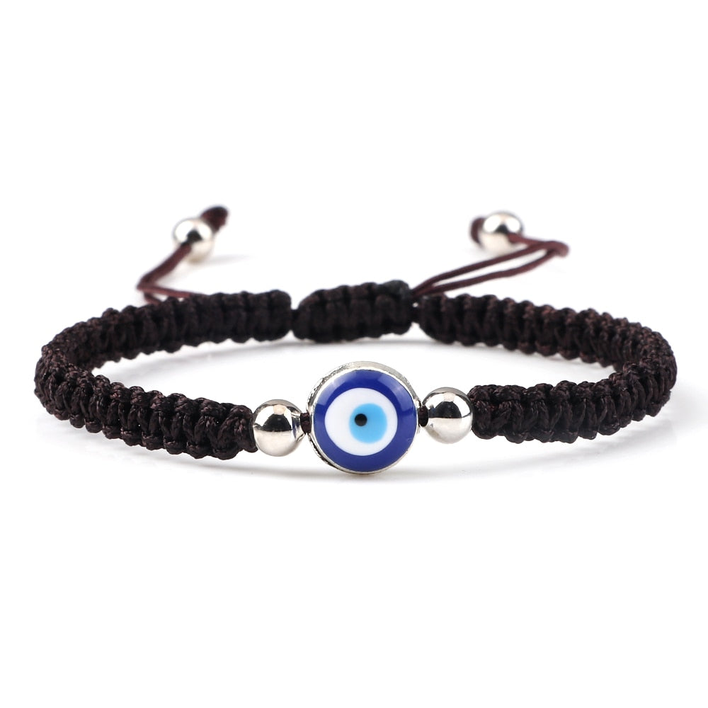 New Evil Eye Braided Bracelet Lucky Red Black Color Thread Couple Chain Handmade Prayer Bangles Pulsera Jewelry Gift for Friend