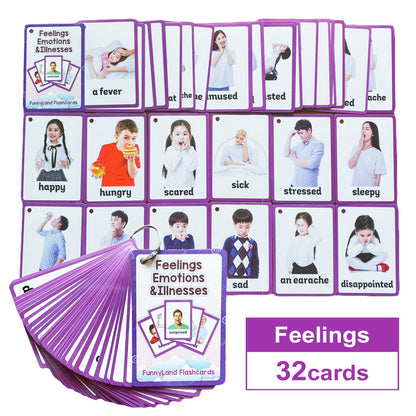 Children Baby English Learning Word Pocket Card Flashcard Montessori Educational Toys Words Table Game Gift for Kids Montessori