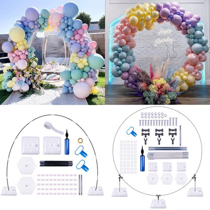 Balloon Arch Adjustable Balloon Arch Stand Kit for Birthday Decorations Baby Shower Balloons Accessories Wedding Decor Globos