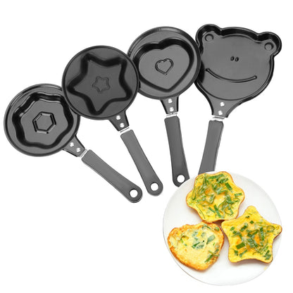 Kitchen Tools Egg Mold Pan Flip Omelette Mold Breakfast Egg Frying Pot Non-Stick Frying Pan Pancake Maker Mini Egg Frying Pan