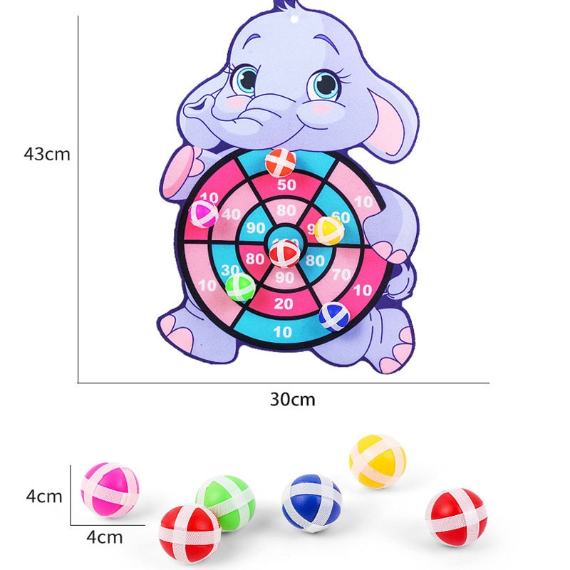 Montessori Dart Board Target Sports Game Toys For Children 4 To 6 Years Old Outdoor Toy Child Indoor Girls Sticky Ball Boys Gift