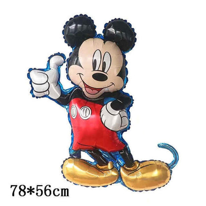 175cm 3D Giant Mickey Minnie Mouse Foil Balloon Pink Blue Black Bowknot Standing Kids toys Birthday Party baby shower Decoration