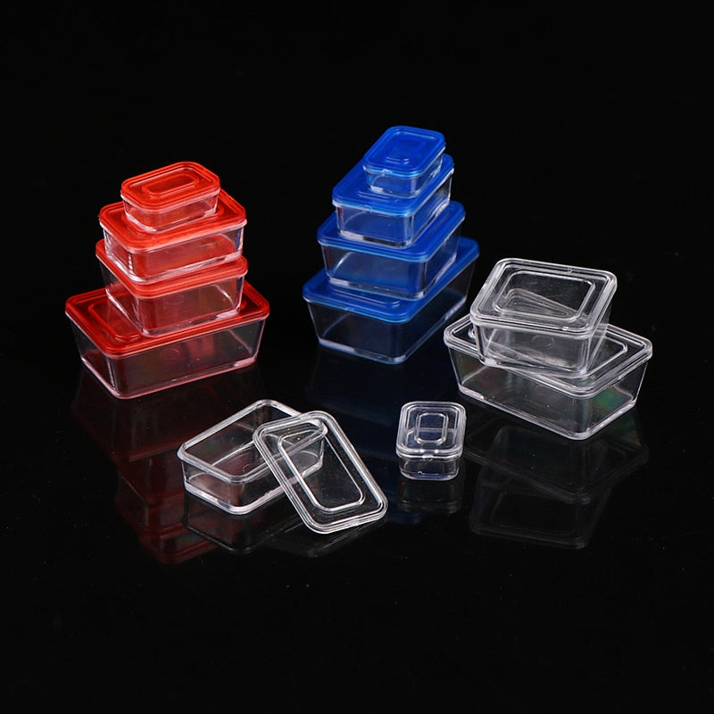 4Pcs 1/12 Miniature Dollhouse Food Container Set Mini Crisper Fruit Box lunch Box Bento Box Kitchen Blyth Doll House Accessories