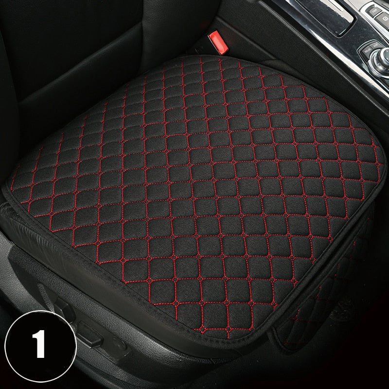 Universal Car Seat Cover Protector Linen Front Rear Back Flax Automobile Cushion Pad Mat Backrest Auto Car Accessori Interior