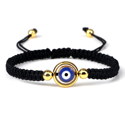 New Evil Eye Braided Bracelet Lucky Red Black Color Thread Couple Chain Handmade Prayer Bangles Pulsera Jewelry Gift for Friend