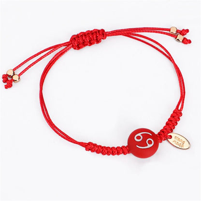 Ailodo 12 Constellations Rope Chain Woven Bracelets For Women Men Kids Handmade 12 Horoscope Zodiac Sign Bracelets Jewelry Gifts