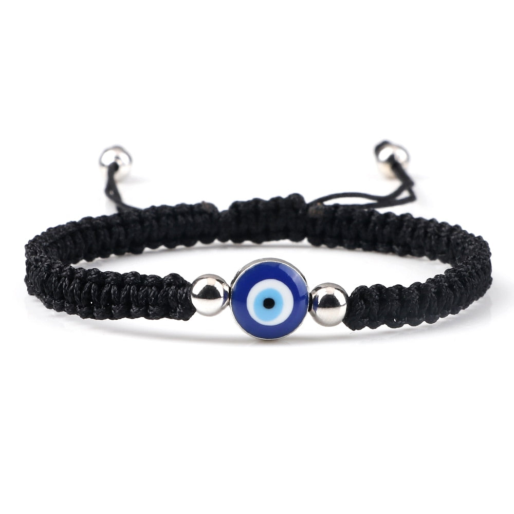 New Evil Eye Braided Bracelet Lucky Red Black Color Thread Couple Chain Handmade Prayer Bangles Pulsera Jewelry Gift for Friend