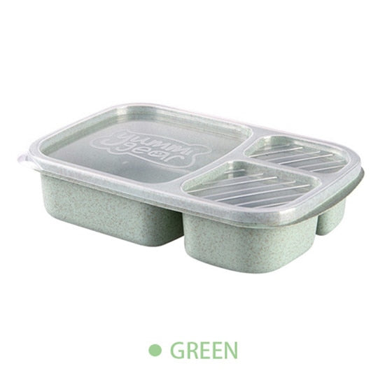 Separate lunch box Portable Bento Box Lunchbox Leakproof Food Container Microwave oven Dinnerware for Students