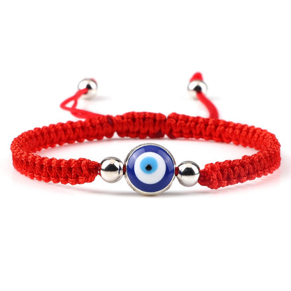 New Evil Eye Braided Bracelet Lucky Red Black Color Thread Couple Chain Handmade Prayer Bangles Pulsera Jewelry Gift for Friend