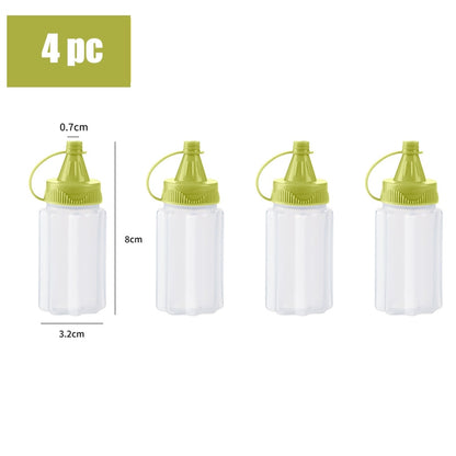 Mini Condiment Squeeze Bottle box Salad Dressing Ketchup Squeeze Jar Container Plastic Portable Lunch Box