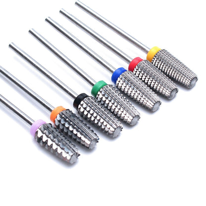 66 Types Tungsten Blue Rainbow Carbide Nail Drill Bit Electric Nail Mills Cutter for Manicure Machine Nail Files Accessories