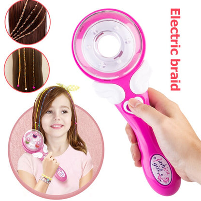 Electric Automatic Hair Braid DIY Stylish Braiding Hairstyle Tool Twist Braider Machine Weave Roller Pretend Kids Girls Toys