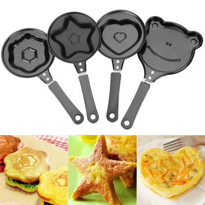 Kitchen Tools Egg Mold Pan Flip Omelette Mold Breakfast Egg Frying Pot Non-Stick Frying Pan Pancake Maker Mini Egg Frying Pan