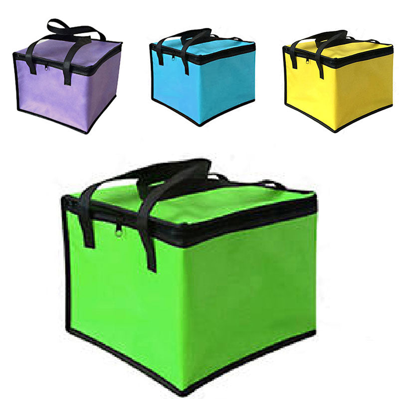 Insulated Thermal Cooler Bag Cool Lunch Foods Drink Boxes Drink Storage Big Square Chilled Bags Zip Picnic Tin Foil Food Bags