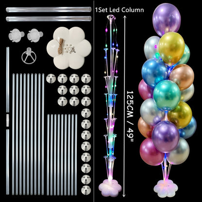 7/13/19 Tubes Balloon Column Stand Birthday Balloon Home Decor Birthday Party Decoration Kids Adult Wedding Event Party Balloon