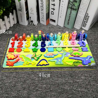 Wooden Toys Montessori for Kids Montessori Board Math Fishing Montessori Toys wooden educational toys for baby 1 2 3 Years Old