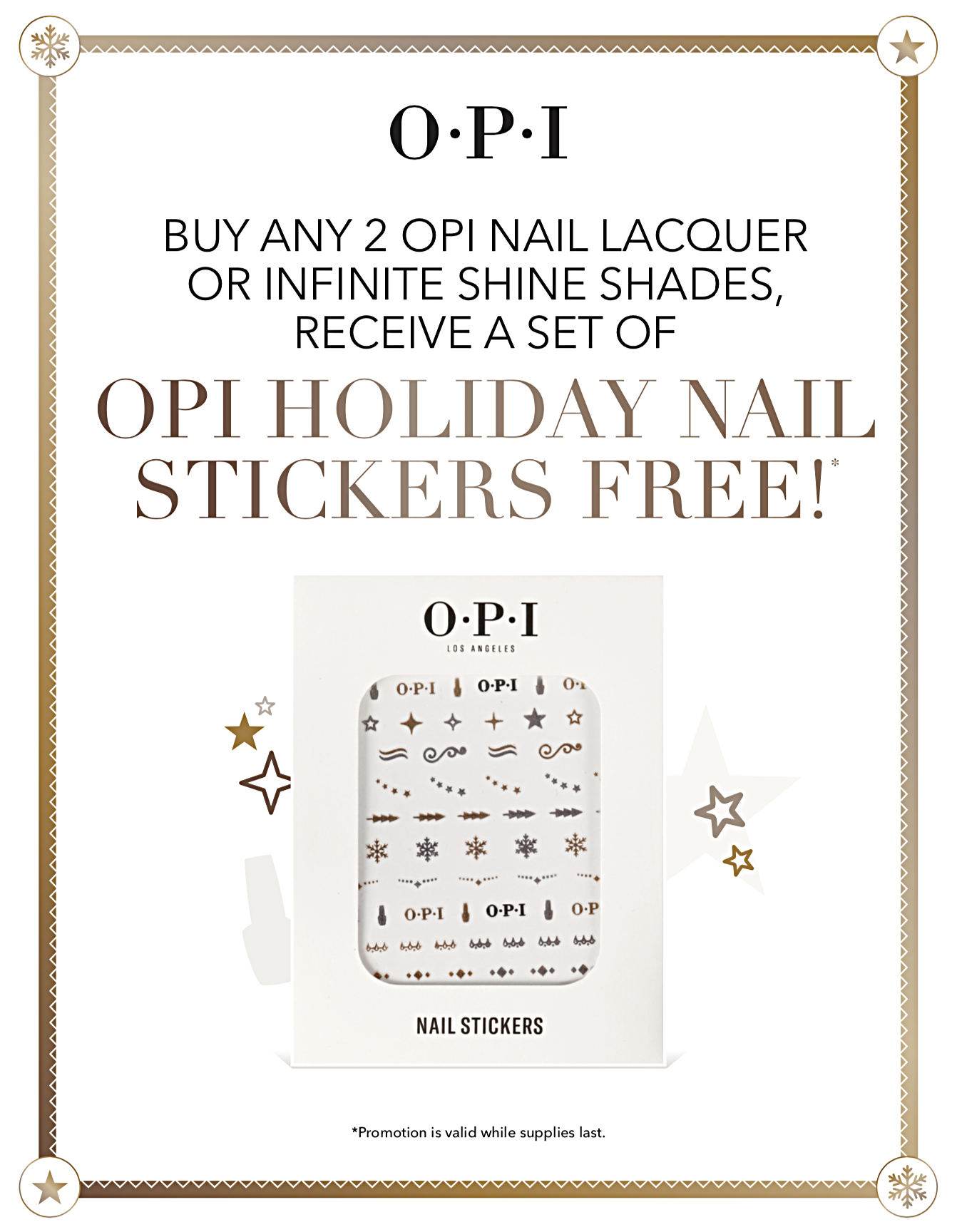 OPI Nail Sticker (NOT FOR SALE)