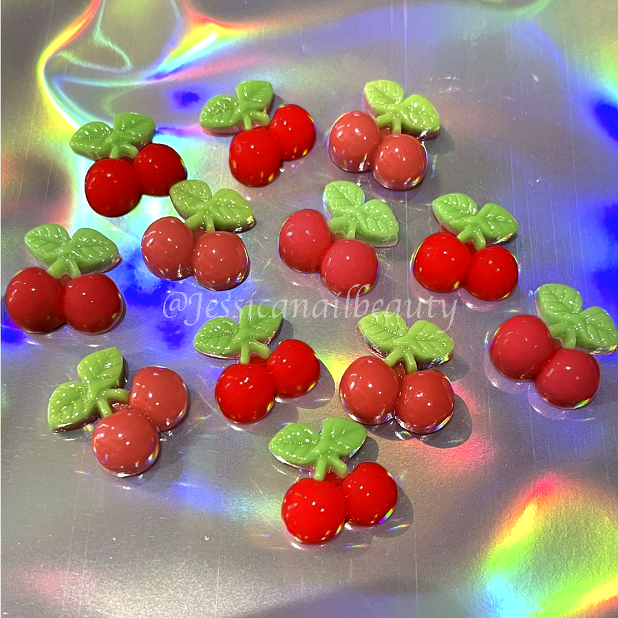 Kawaii Charm 3D Cherry (Bag of 10pcs)