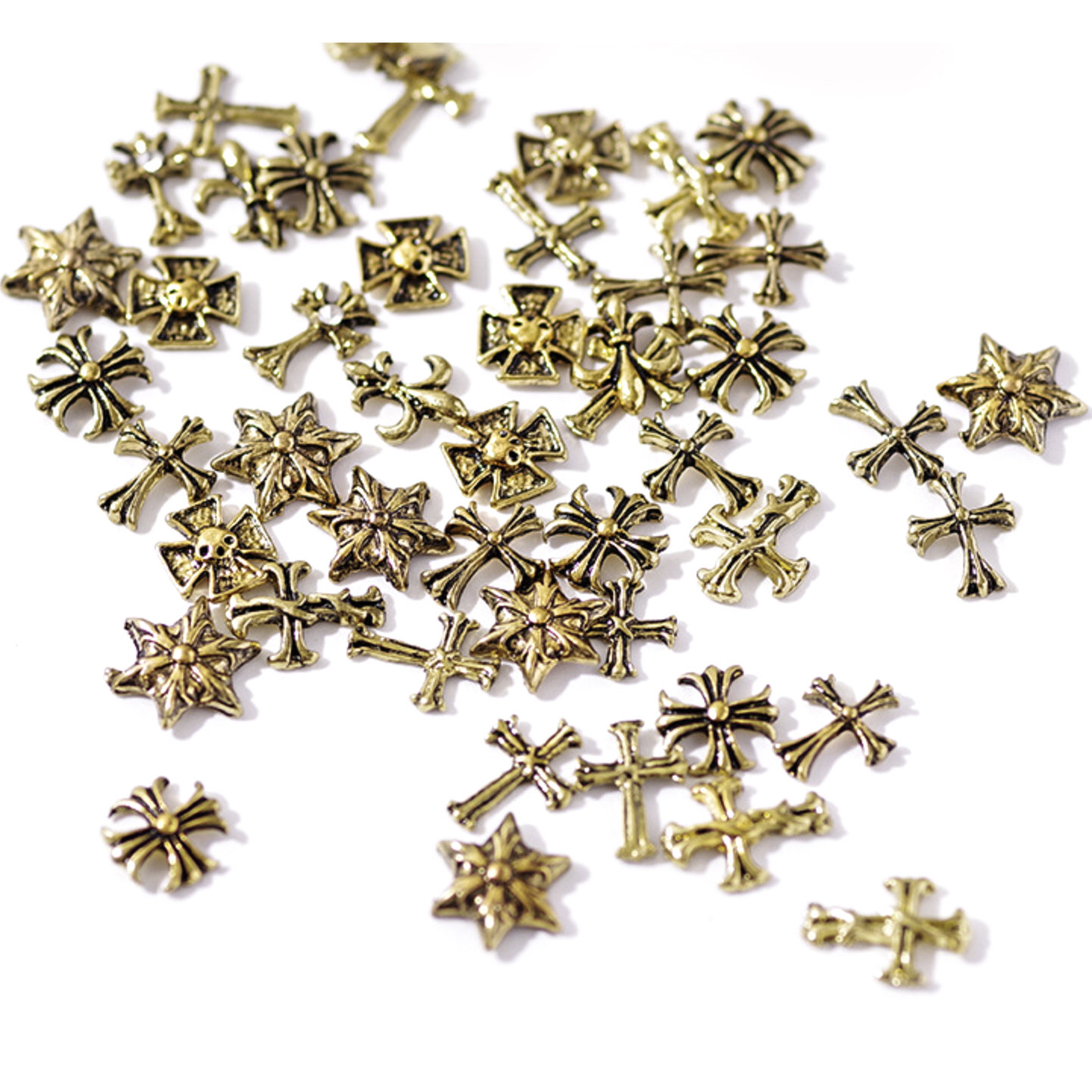 Nail Charm #52 - Cross Star (3pcs)