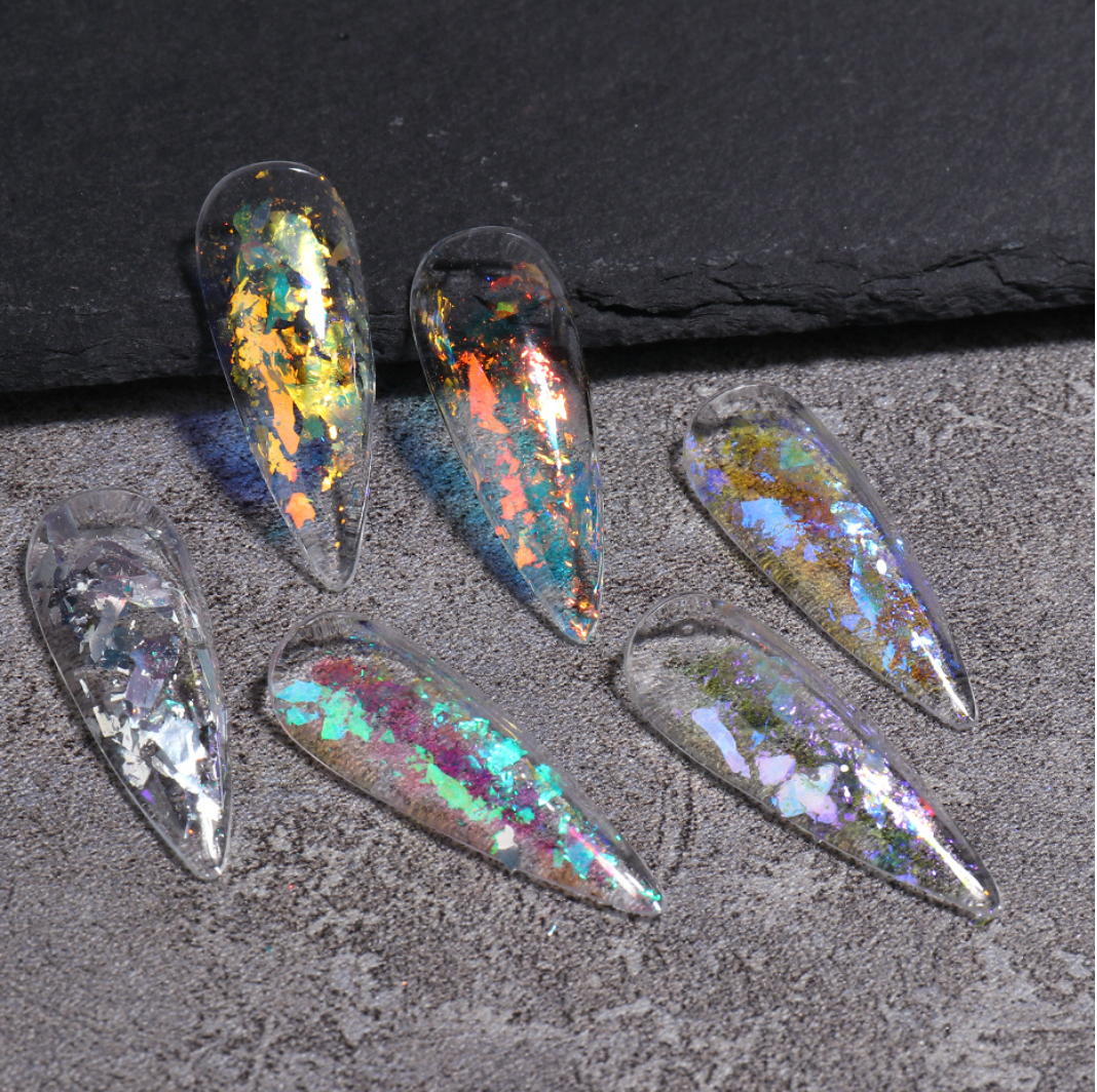 Nail Flakes - Iridescent Aurora (3g) #T16