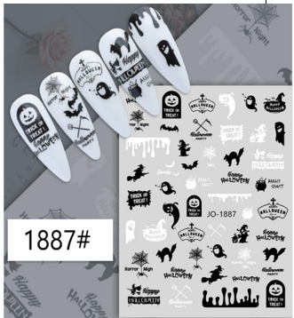 JNBS Nail Sticker Halloween Creepy