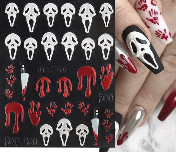 JNBS Nail Sticker 5D Halloween