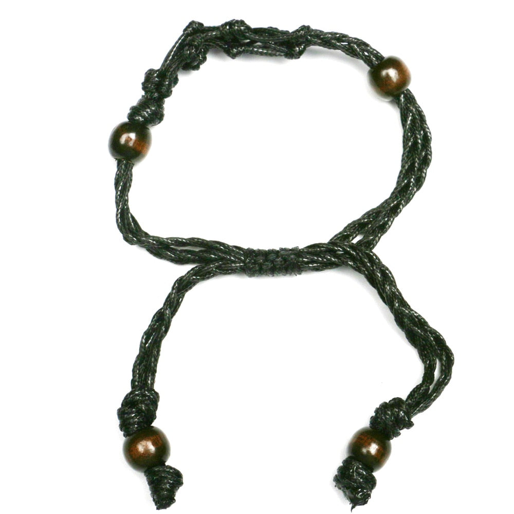 Black Net Bag Adjustable Bracelet Cord Empty Without Stone Crystal Holder Natural Healing Gems Amulet Energy Macrame Bracelets