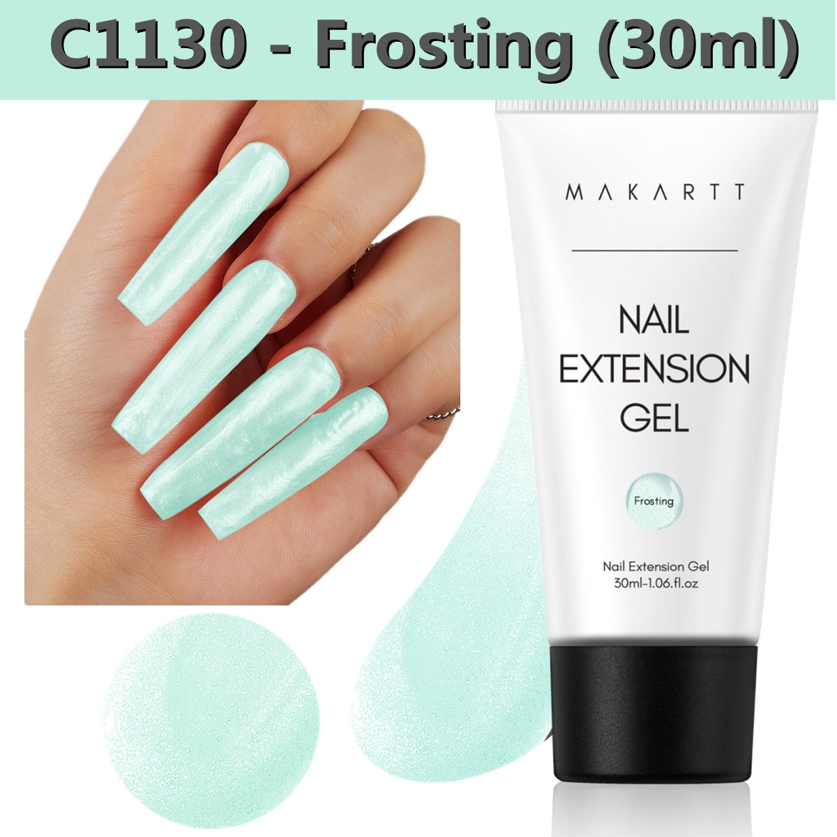 Makartt Poly Nail Extension Gel 30ML / 50ML Pink Clear Blue Purple Nail Gel Trendy Nail Art Design French Manicure For Starters