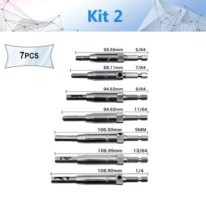 Core Drill Bit Set Hole Puncher Hinge Tapper for Doors Self Centering Woodworking Power Tools furadeira