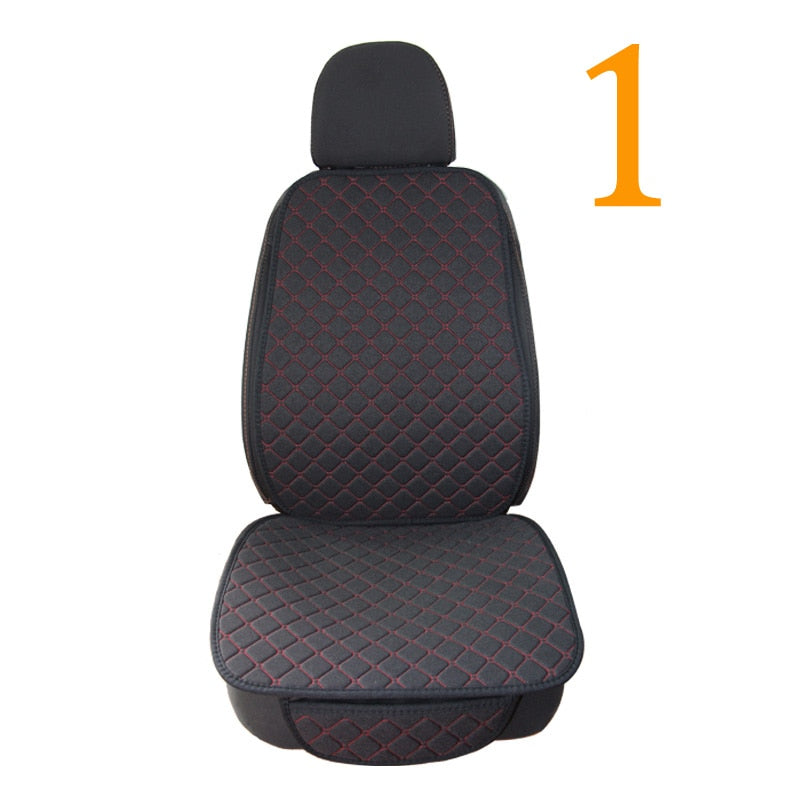 Universal Car Seat Cover Protector Linen Front Rear Back Flax Automobile Cushion Pad Mat Backrest Auto Car Accessori Interior