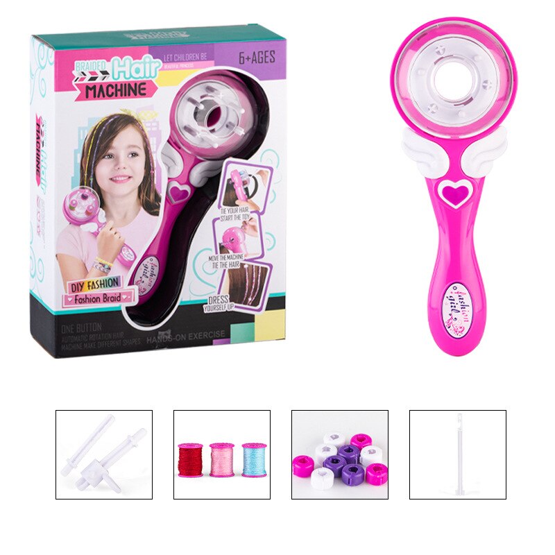 Electric Automatic Hair Braid DIY Stylish Braiding Hairstyle Tool Twist Braider Machine Weave Roller Pretend Kids Girls Toys