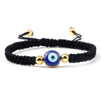 New Evil Eye Braided Bracelet Lucky Red Black Color Thread Couple Chain Handmade Prayer Bangles Pulsera Jewelry Gift for Friend