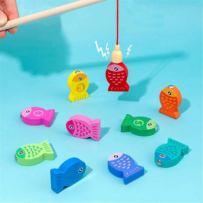 Wooden Toys Montessori for Kids Montessori Board Math Fishing Montessori Toys wooden educational toys for baby 1 2 3 Years Old