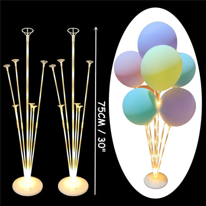 7/13/19 Tubes Balloon Column Stand Birthday Balloon Home Decor Birthday Party Decoration Kids Adult Wedding Event Party Balloon