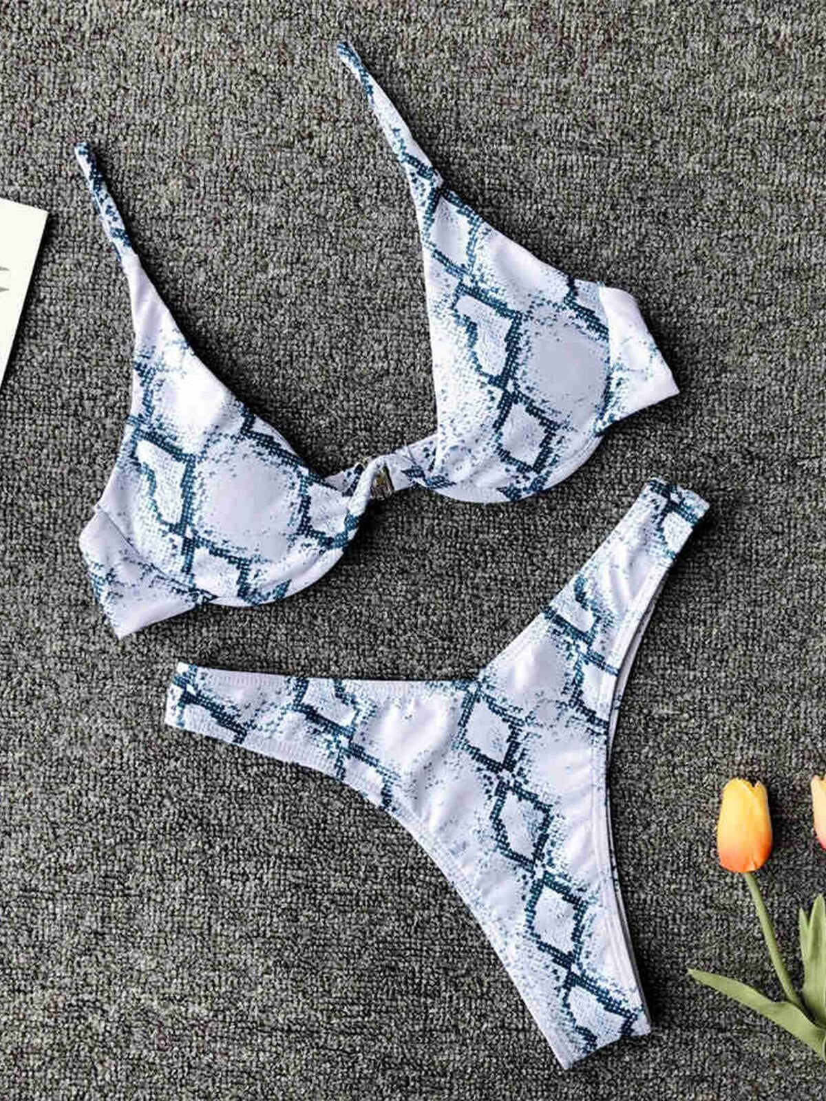 S - XL V-bar Underwired Bikini Female Swimsuit Women Swimwear Two-piece V shape Wire Bikini set Bather Bathing Suit Swim V439