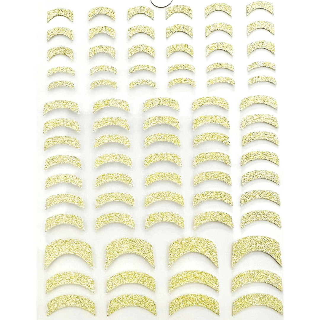 Nail Sticker 3D Shiny Gold Glitter Decoration