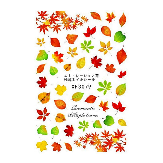 Nail Sticker - Fall Maple Leaf - XF 3079