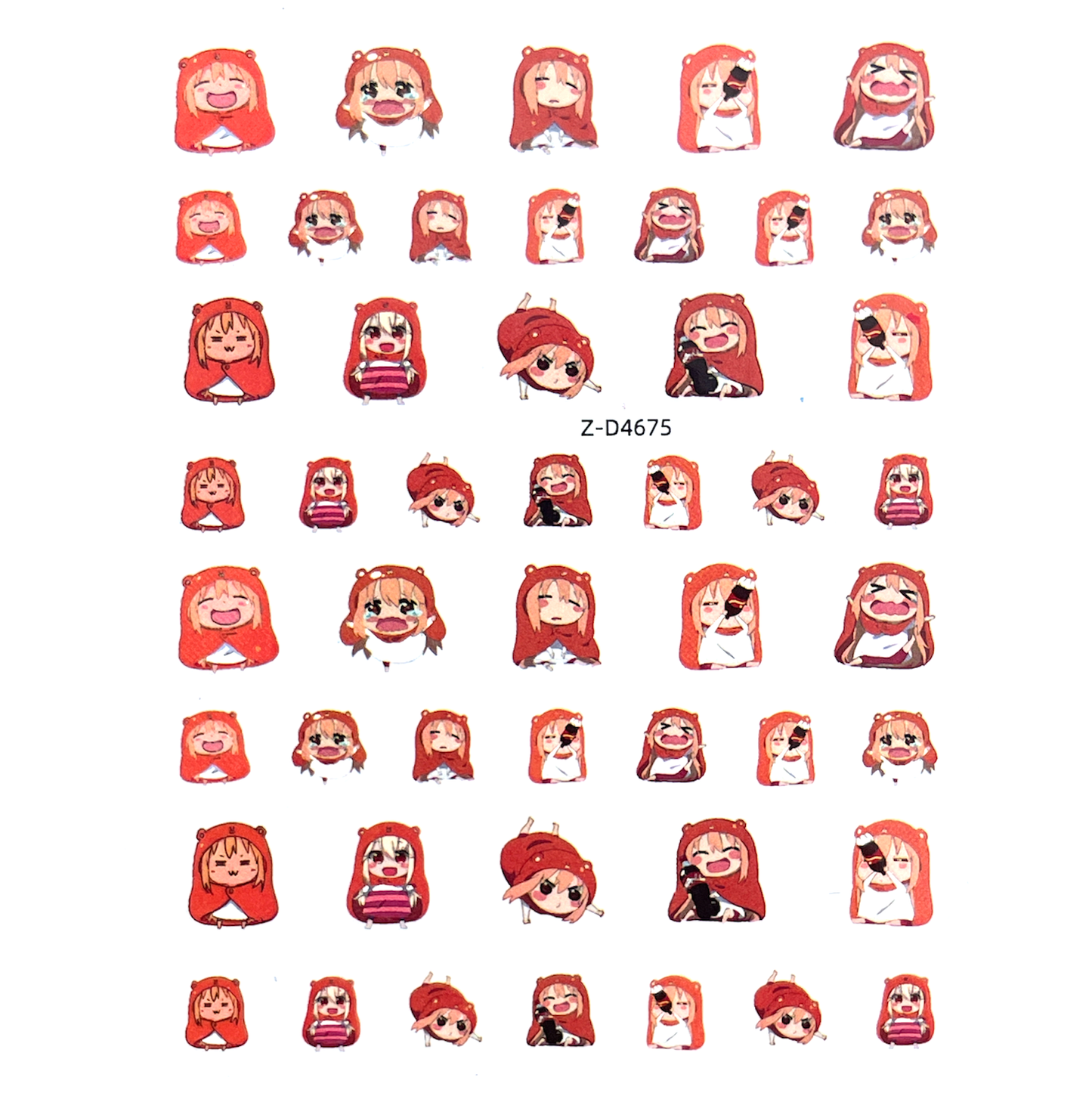 Nail Sticker - Cartoon - Z-D4675 Little Red Riding Hood