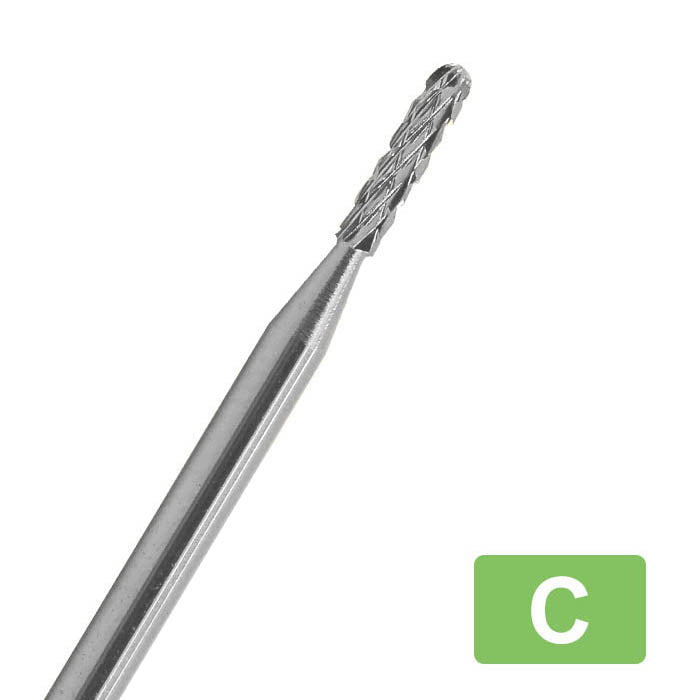 Carbide Bit - Safety Cuticle Silver Round Bit (3/32") [#C09106]