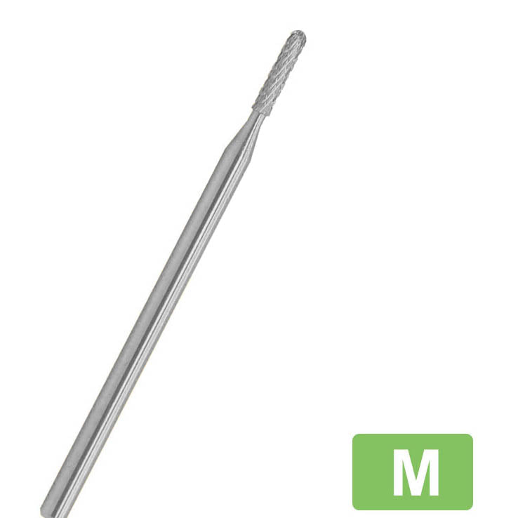 Carbide Bit - Safety Cuticle Silver Round Bit (3/32") [#C09106]