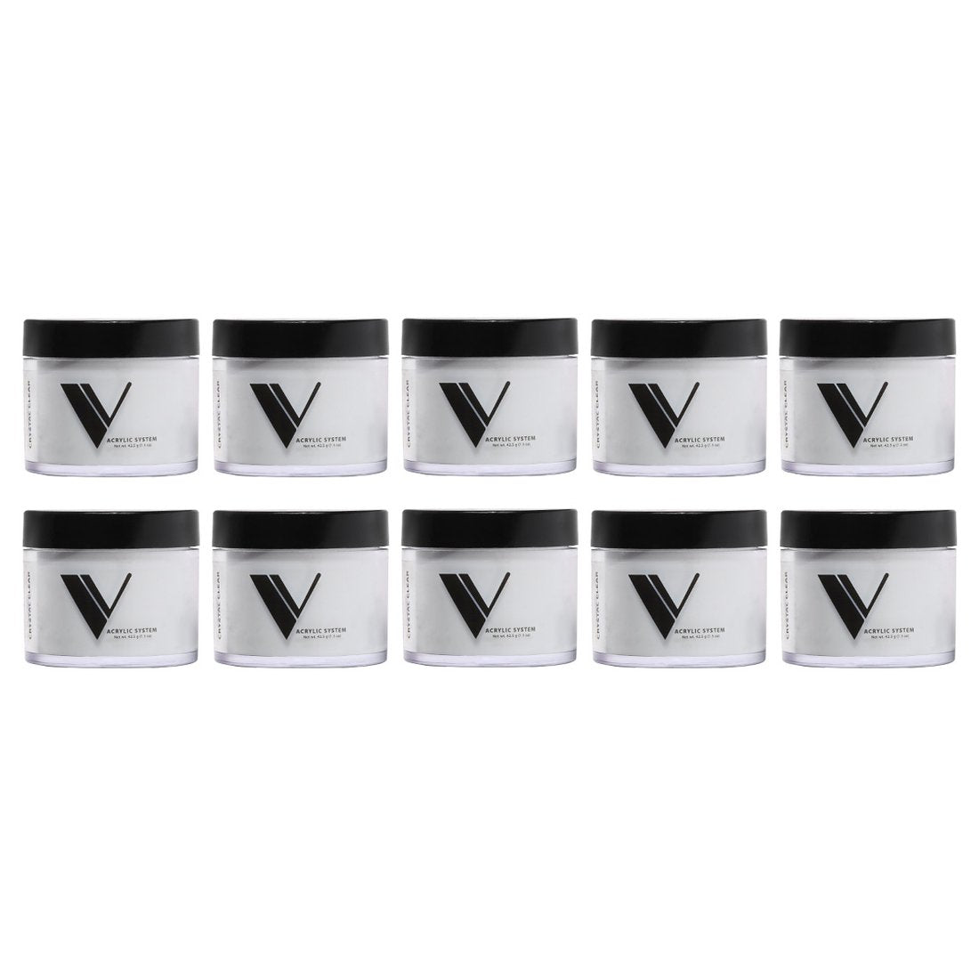 Valentino Beauty Pure - Cover Powder 1.5 oz - Crystal Clear Bundle Kit (Kit of 10pcs)