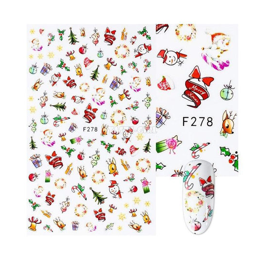 Nail Sticker - Christmas - F278