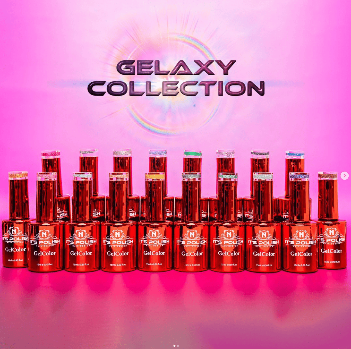 NOTPOLISH Gelaxy Collection IT'S POLISH Disco Reflective Gel  Set 4