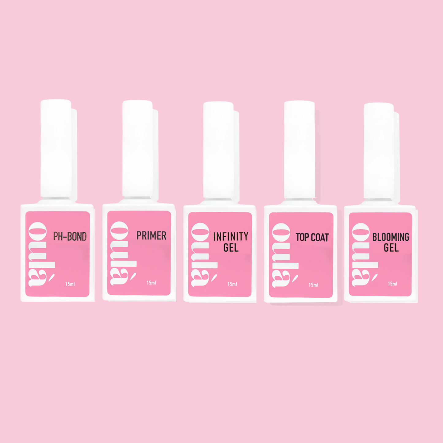 EM'PRESS Essential Set 01 (pH Bonder, Non-Acidic Primer, Extend Gel, Non-Wipe Top Gelcoat, Blooming Gel)