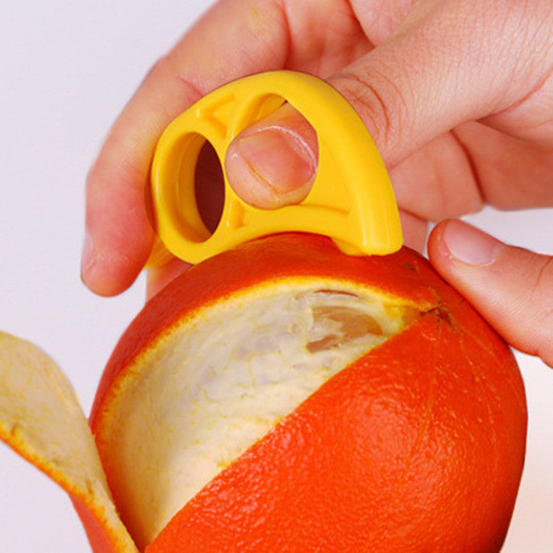 5Pcs Creative Orange Peelers Lemon Slicer Fruit Stripper Easy Opener Citrus Knife Kitchen Tools Gadgets (Random Color)