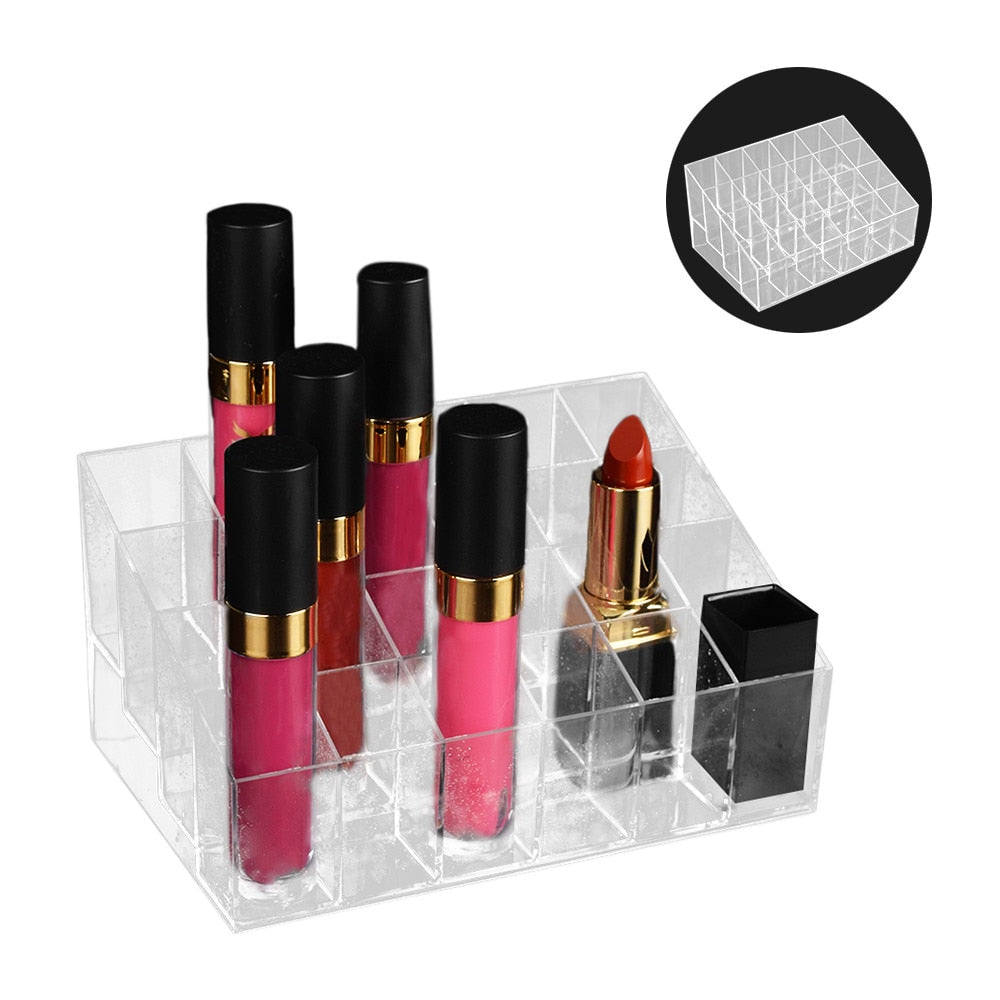 Tattoo Ink Display Stand Holder Empty Rack Acrylic Clear Cosmetic Storage Tattoo Supplies Lipsticks Manicure Tool Organizer Storage