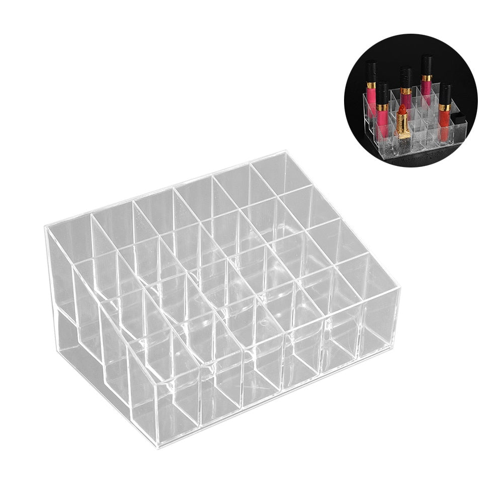 Tattoo Ink Display Stand Holder Empty Rack Acrylic Clear Cosmetic Storage Tattoo Supplies Lipsticks Manicure Tool Organizer Storage