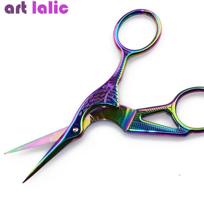 1PC Classic Chameleon Crane Bird Scissors Durable Stainless Steel Manicure Cutter Remover Scissor Nail Cuticle Styling Tool