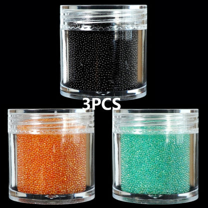 Caviar Beads Crystal Tiny Rhinestones For Manicure Glass Balls Micro Bead For Nail Decorations DIY Charms Nail Art Accessories